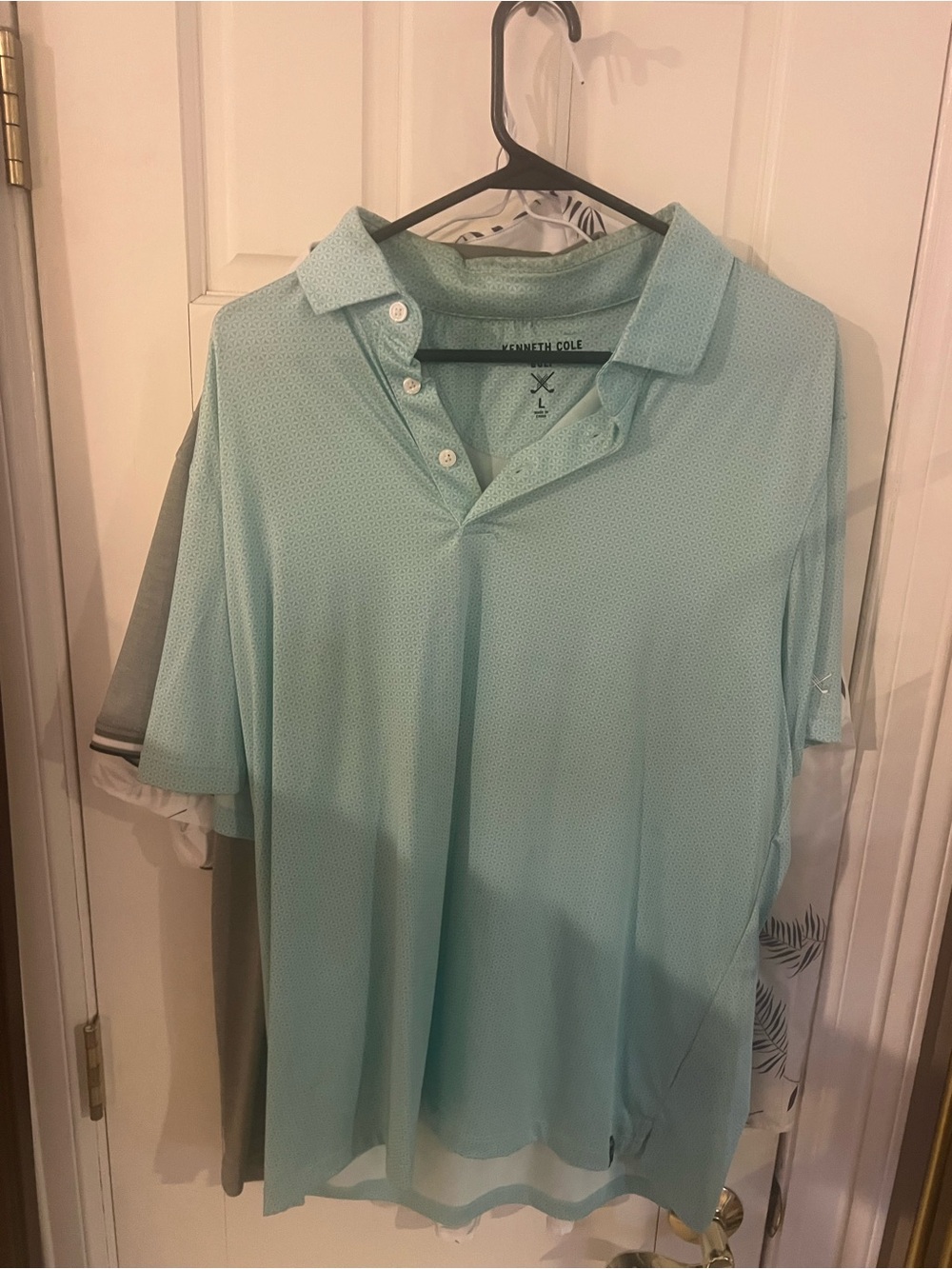 Kenneth Cole Men’s Aqua Polo Shirt
